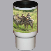 Zebra designed travel mug